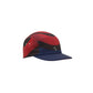 Multicolored cap with red, black, and blue design on a white background (Red)