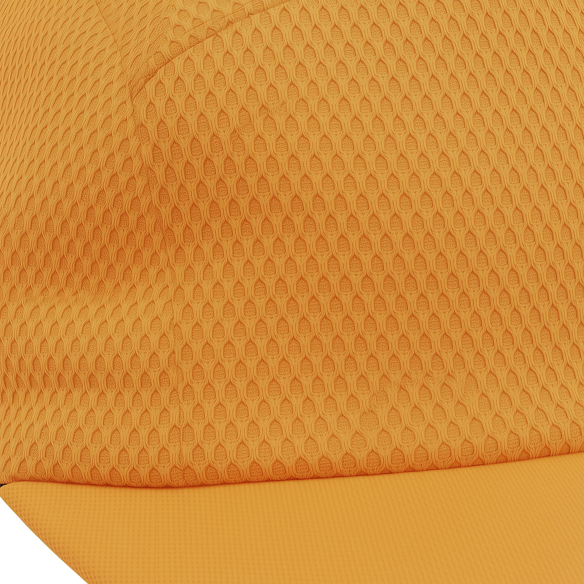 Close-up of orange fabric with a textured pattern (Orange)