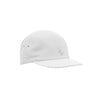 White cap with a small logo on a white background (White)