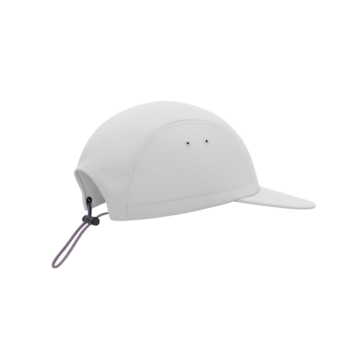 White cap with a strap on a white background (White)