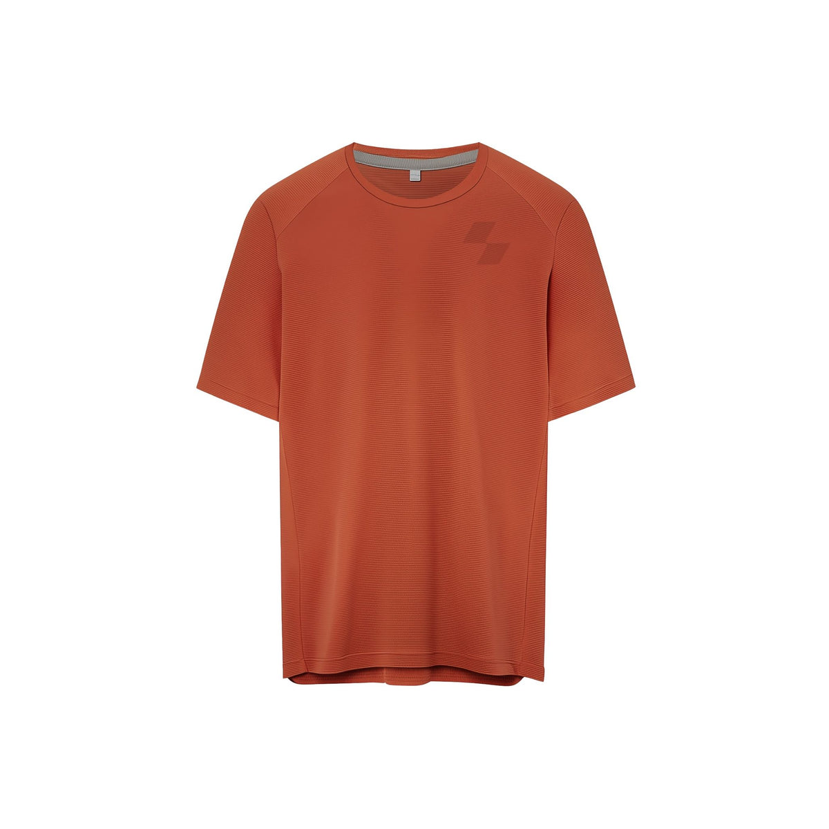 Orange t-shirt with a logo on a white background (Orange)