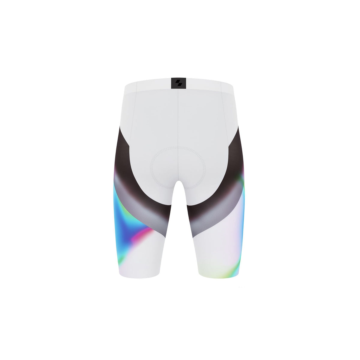 Multicolored athletic shorts on a white background (White)