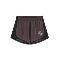 Pair of black and brown shorts on a white background (Brown)