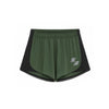 Green athletic shorts with a brand logo on a white background (Green)