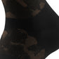Black sock with brown pattern on a white background (Beige)
