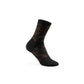 Black sock with brown pattern on a white background (Beige)