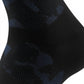 Black sock with blue pattern on a white background (Blue)