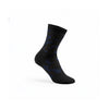 Black sock with blue pattern on a white background (Blue)