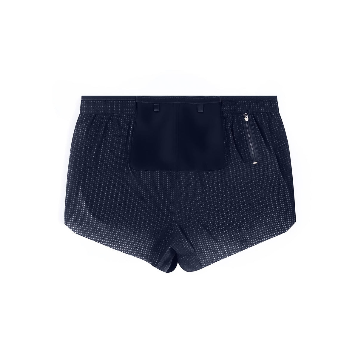 Navy checkered boxer briefs on a white background (Blue)