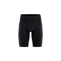 Black athletic shorts on a white background (Black)