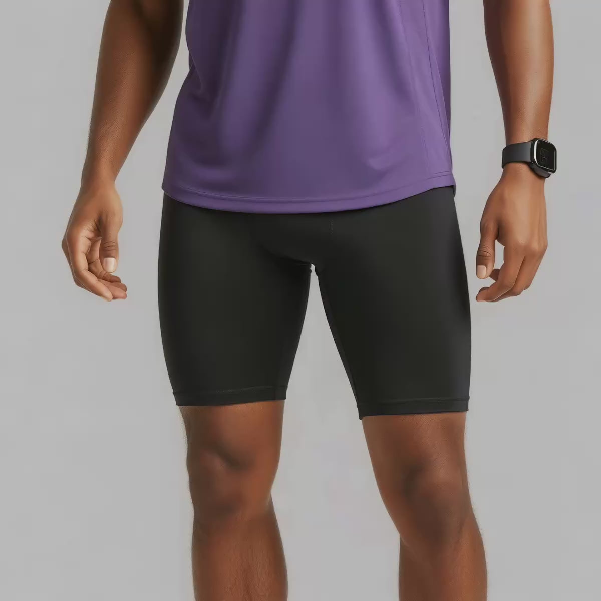 Black athletic shorts (Black)
