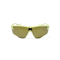 Sunglasses with green-tinted lenses and light green frames on a white background (Green)