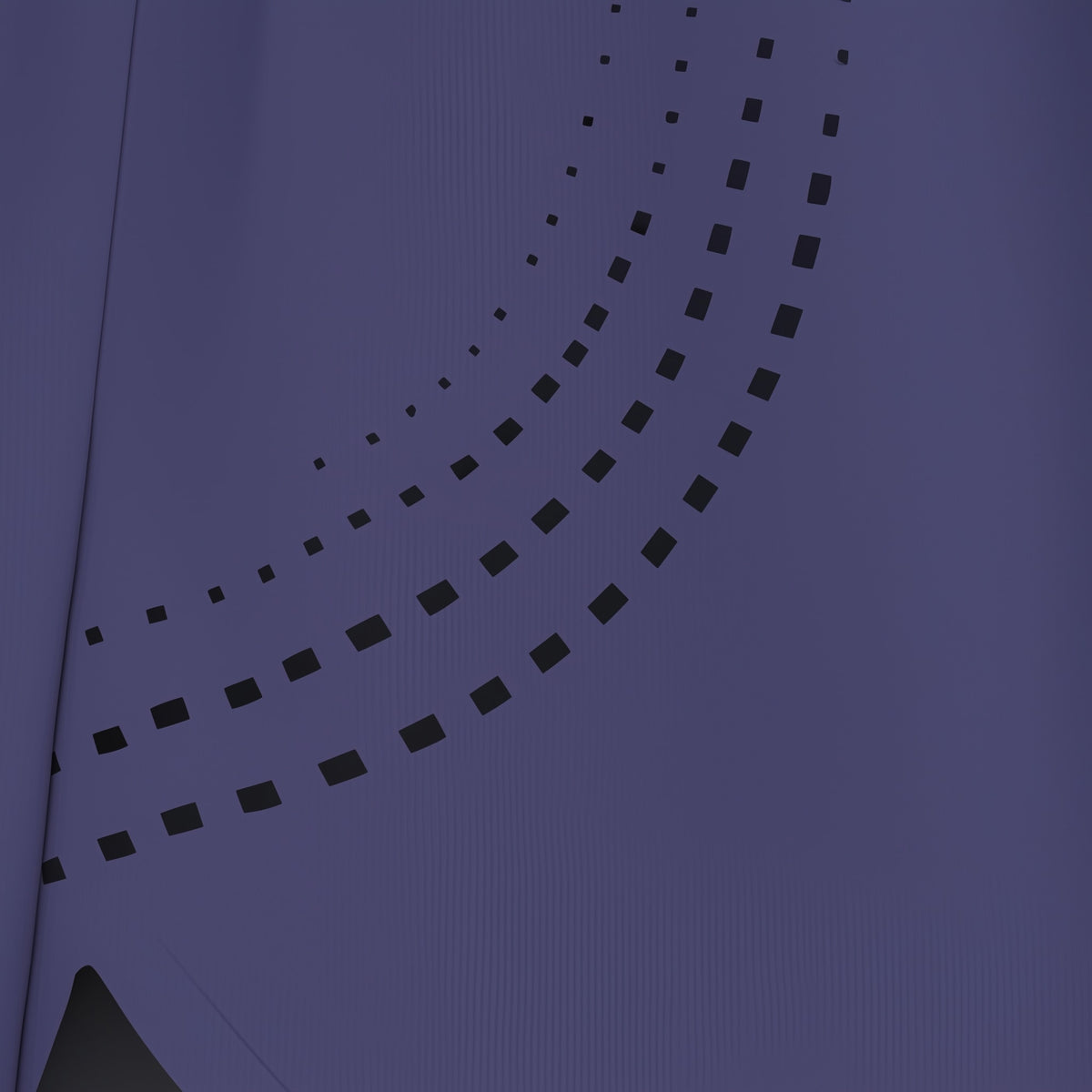 Close-up of a dark blue fabric with a black geometric pattern on a matching background (Blue)