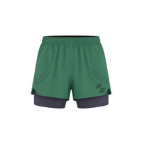 Green athletic shorts with a white background (Green)