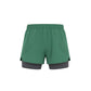 Green athletic shorts with a white background (Green)