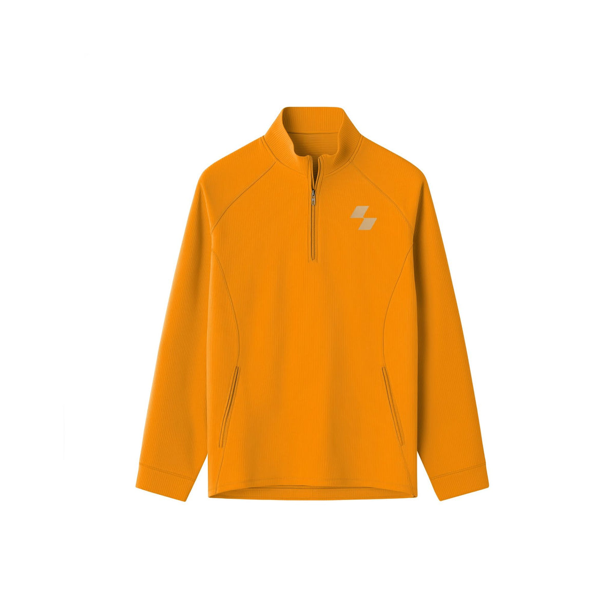 Orange pullover with a logo on a white background (Orange)